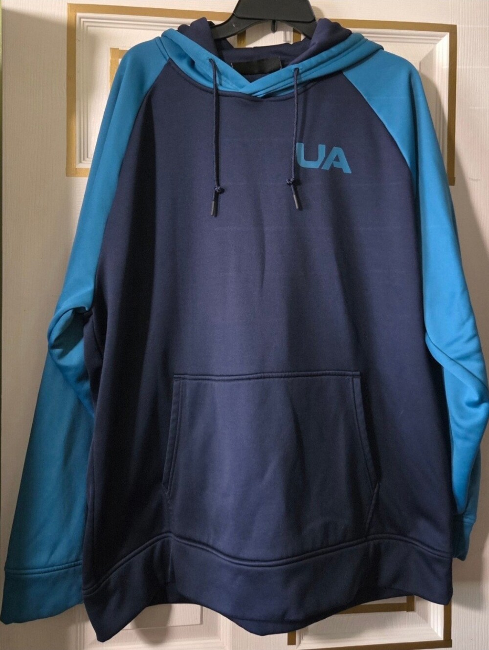 Under Armour Men’s Navy and Teal Pullover Hoodie